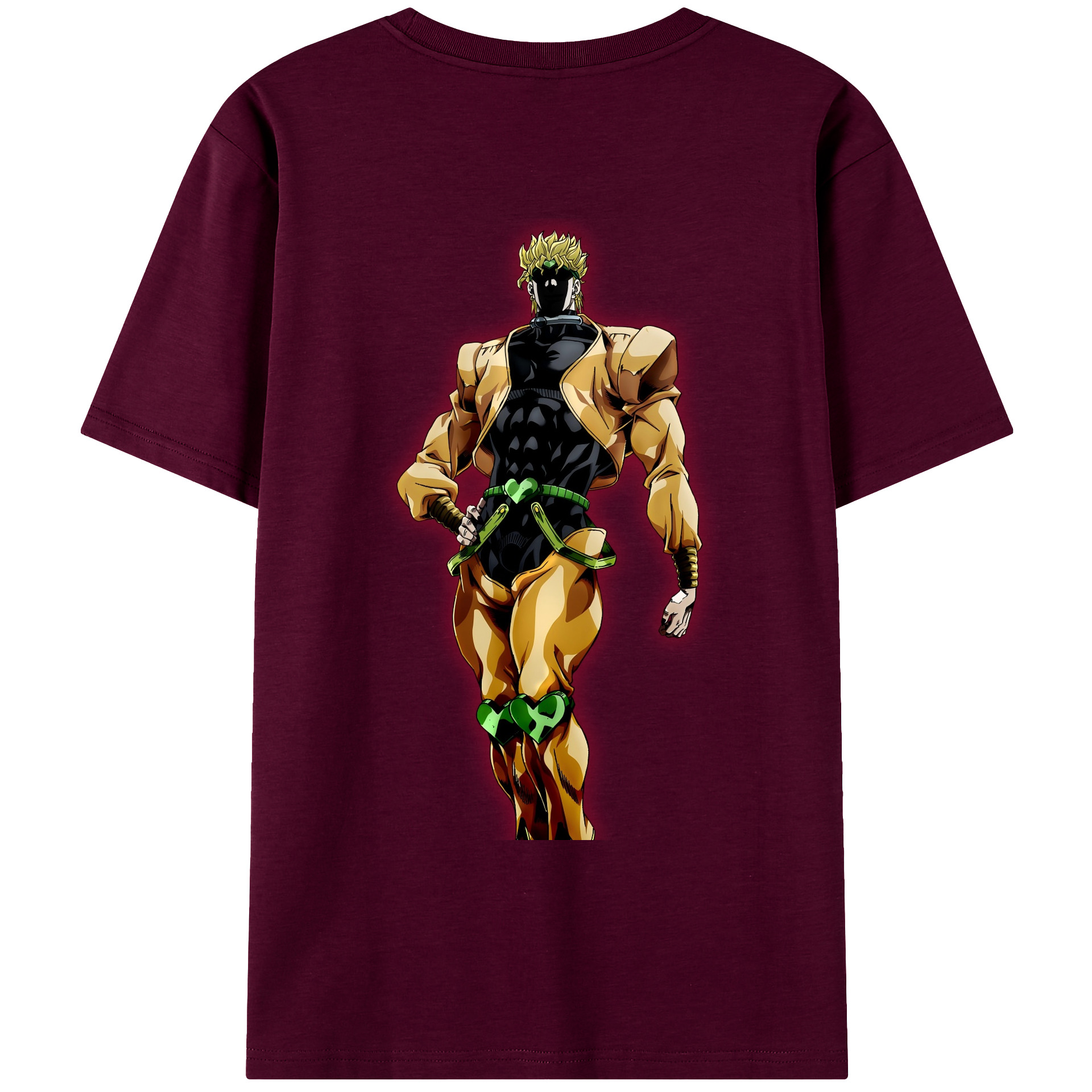 （画像用） ジョジョの奇妙な冒険 ディオ?ブランドー JoJo's Bizarre Adventure Dio Brando レディース半袖Tシャツ(バックプリント)